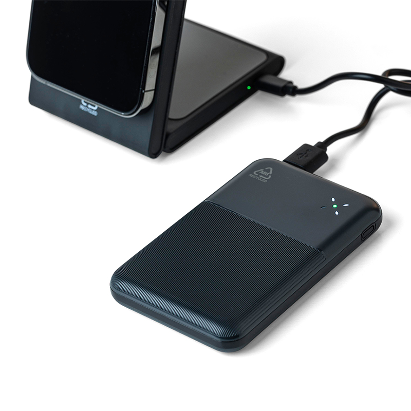 Gerecycleerde ABS powerbank 10.000 mAh - Afbeelding 7